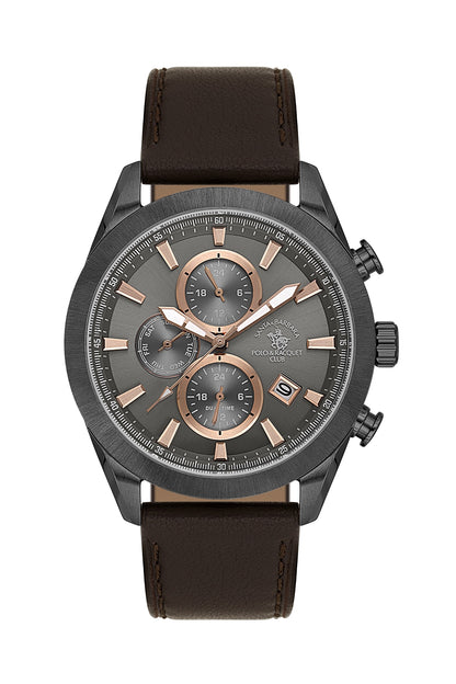 Santa Barbara Polo &amp; Racquet Club Quartz Black Dial Analog Watch For - Gents SB.1.10701-4