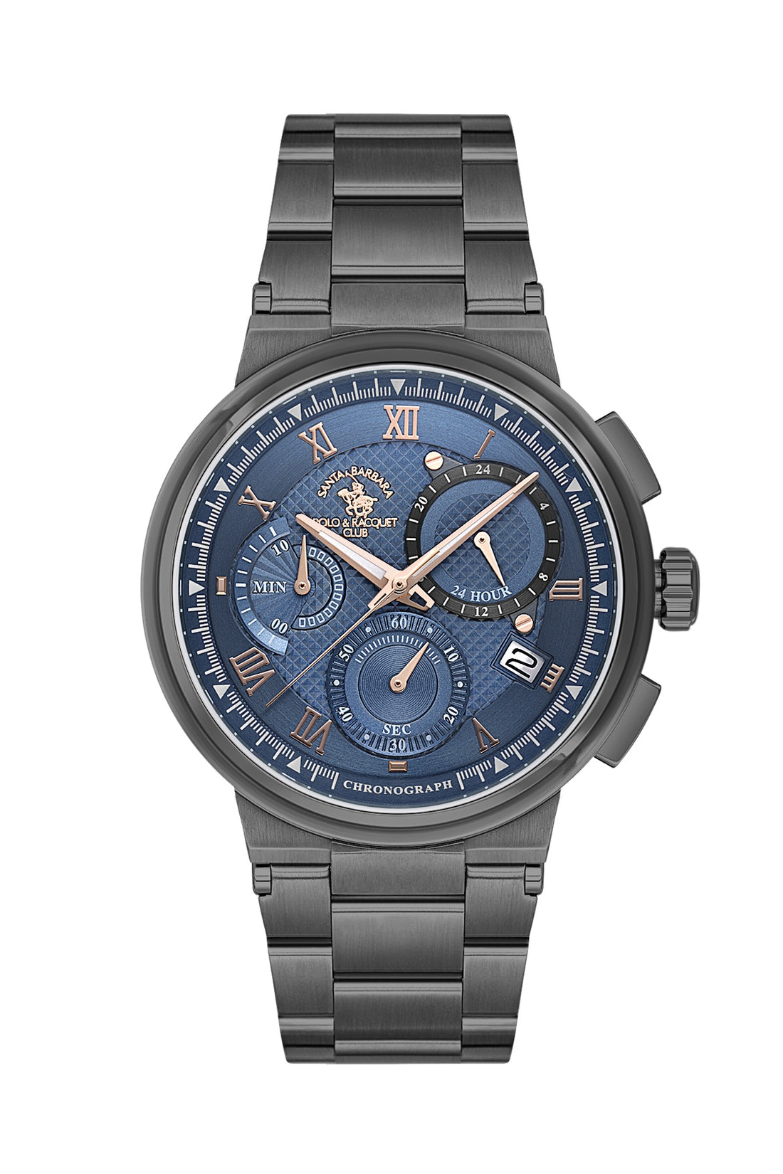Santa Barbara Polo &amp; Racquet Club Quartz Blue Dial Analog Watch For - Gents SB.1.10705-4