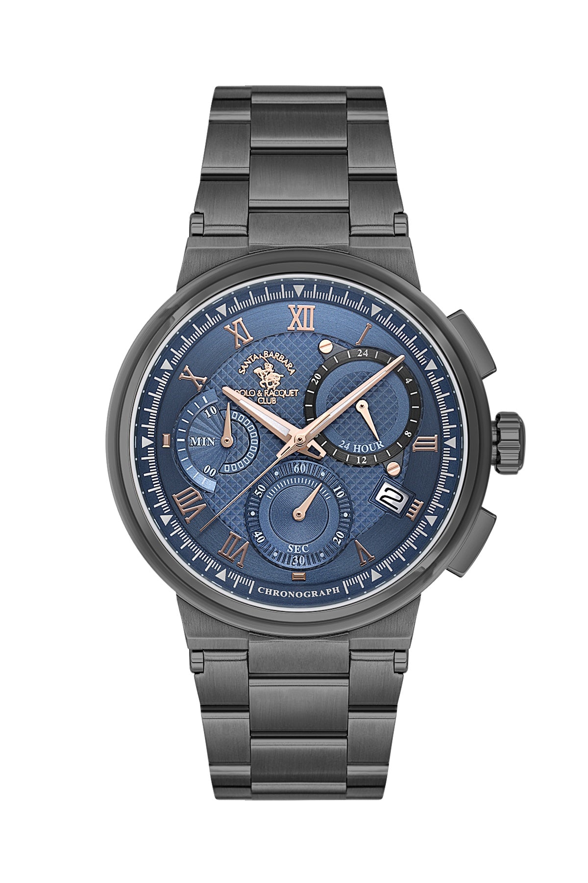 Santa Barbara Polo &amp; Racquet Club Quartz Blue Dial Analog Watch For - Gents SB.1.10705-4