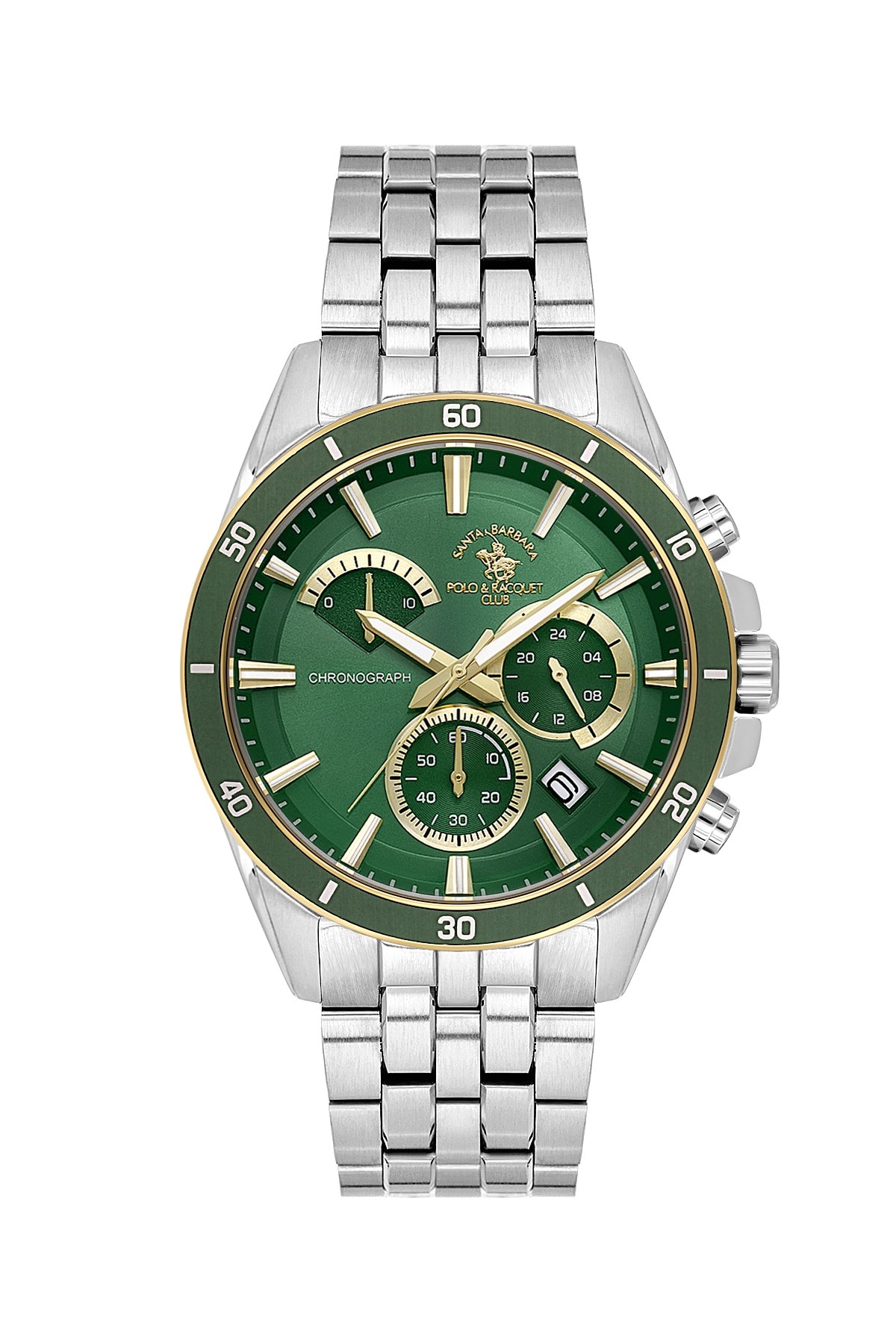 Santa Barbara Polo &amp; racquet Club Quartz  Green Dial Analog Watch For -  Gents SB.1.10706-3