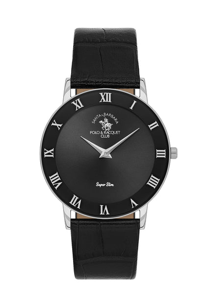 Santa Barbara Polo &amp; Racquet Club Quartz Black Dial Analog Watch For - Gents SB.1.10708-1