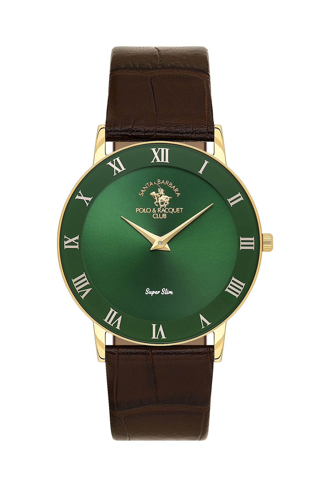 Santa Barbara Polo &amp; Racquet Club Quartz Green Dial Analog Watch For - Gents SB.1.10708-3