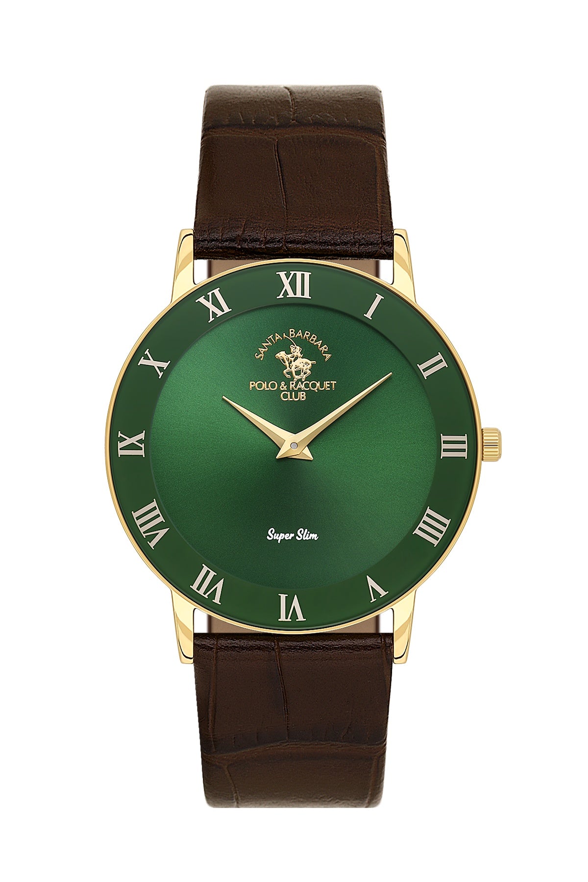 Santa Barbara Polo &amp; Racquet Club Quartz Green Dial Analog Watch For - Gents SB.1.10708-3