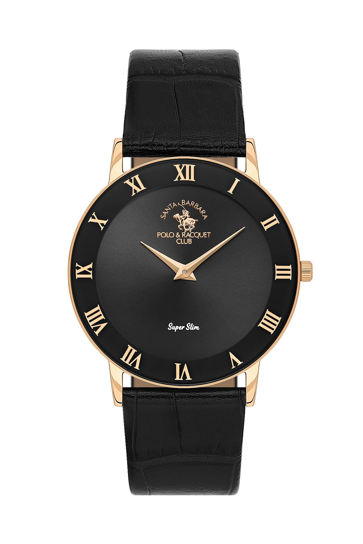 Santa Barbara Polo &amp; Racquet Club Quartz Black Dial Analog Watch For - Gents SB.1.10708-5