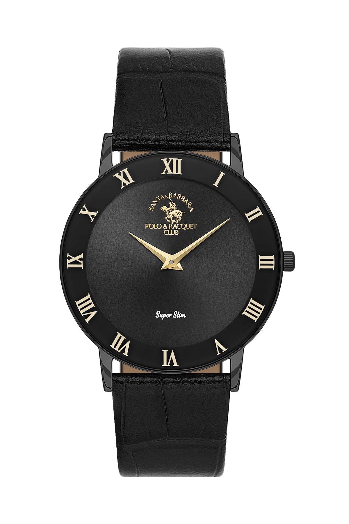 Santa Barbara Polo &amp; Racquet Club Quartz Black Dial Analog Watch For - Gents SB.1.10708-6