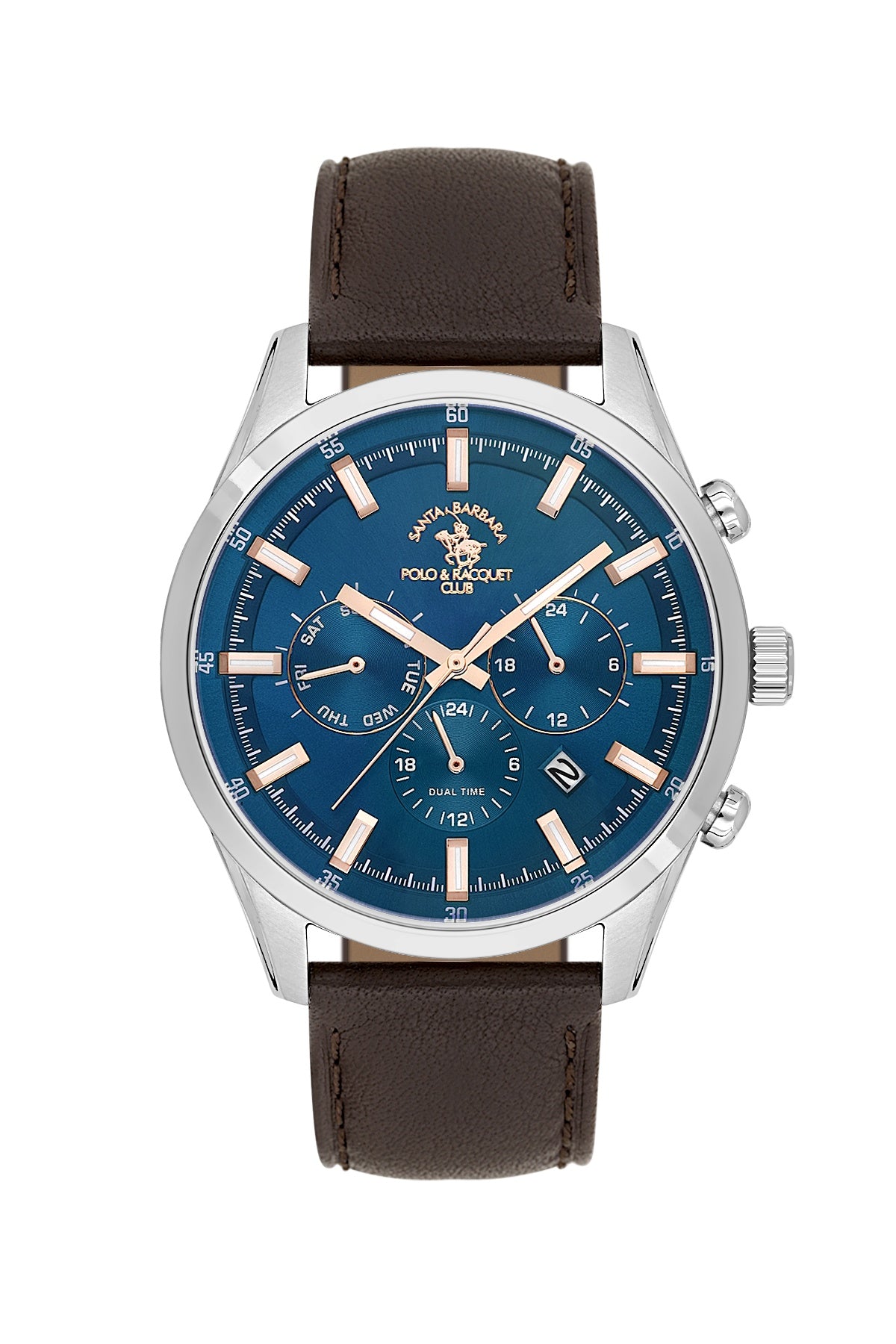Santa Barbara Polo &amp; racquet Club Quartz  Blue Dial Analog Watch For -  Gents SB.1.10710-3