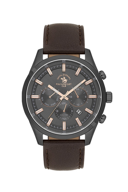 Santa Barbara Polo &amp; racquet Club Quartz  Black Dial Analog Watch For -  Gents SB.1.10710-5