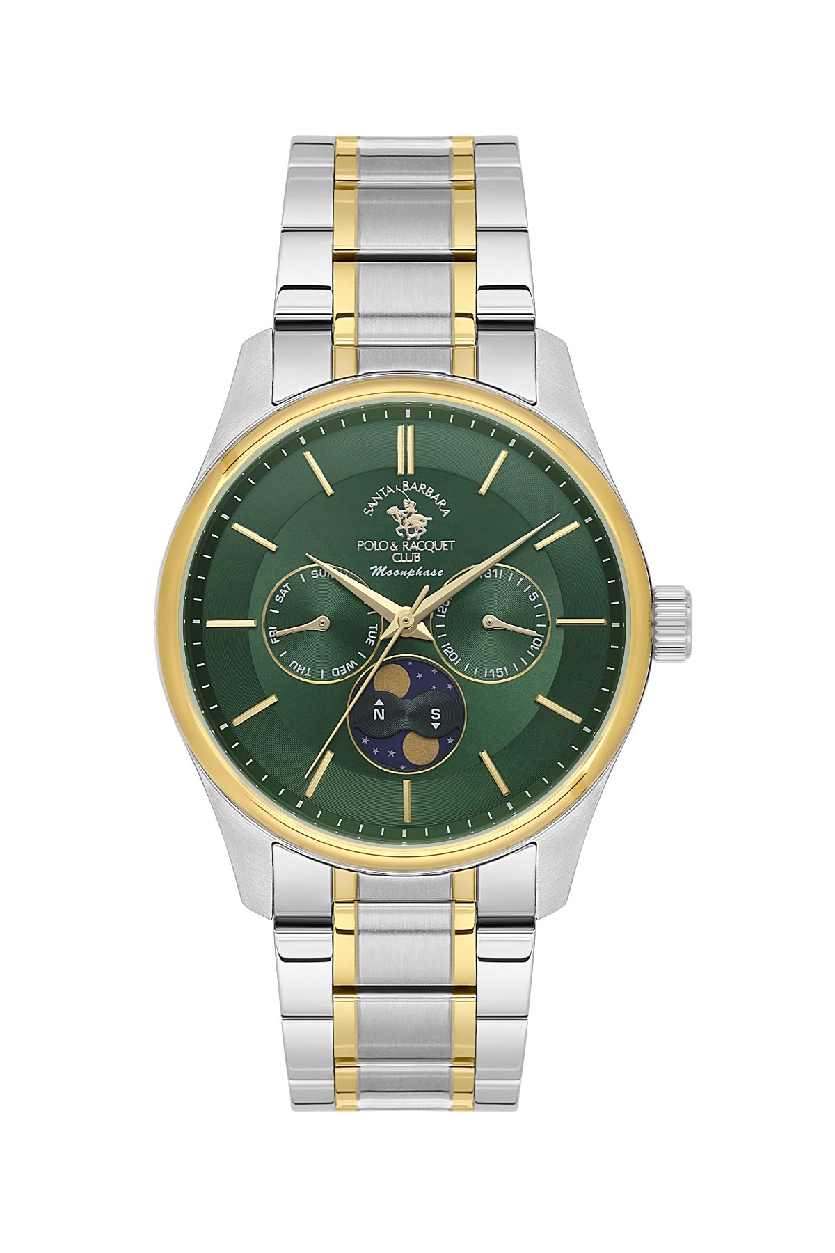 Santa Barbara Polo &amp; racquet Club Quartz  Green Dial Analog Watch For -  Gents SB.1.10711-4