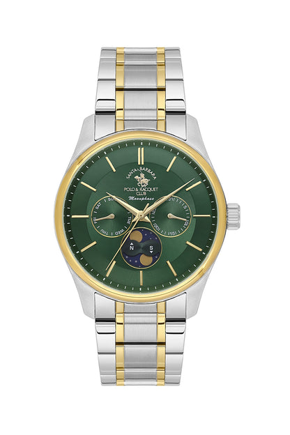 Santa Barbara Polo &amp; racquet Club Quartz  Green Dial Analog Watch For -  Gents SB.1.10711-4