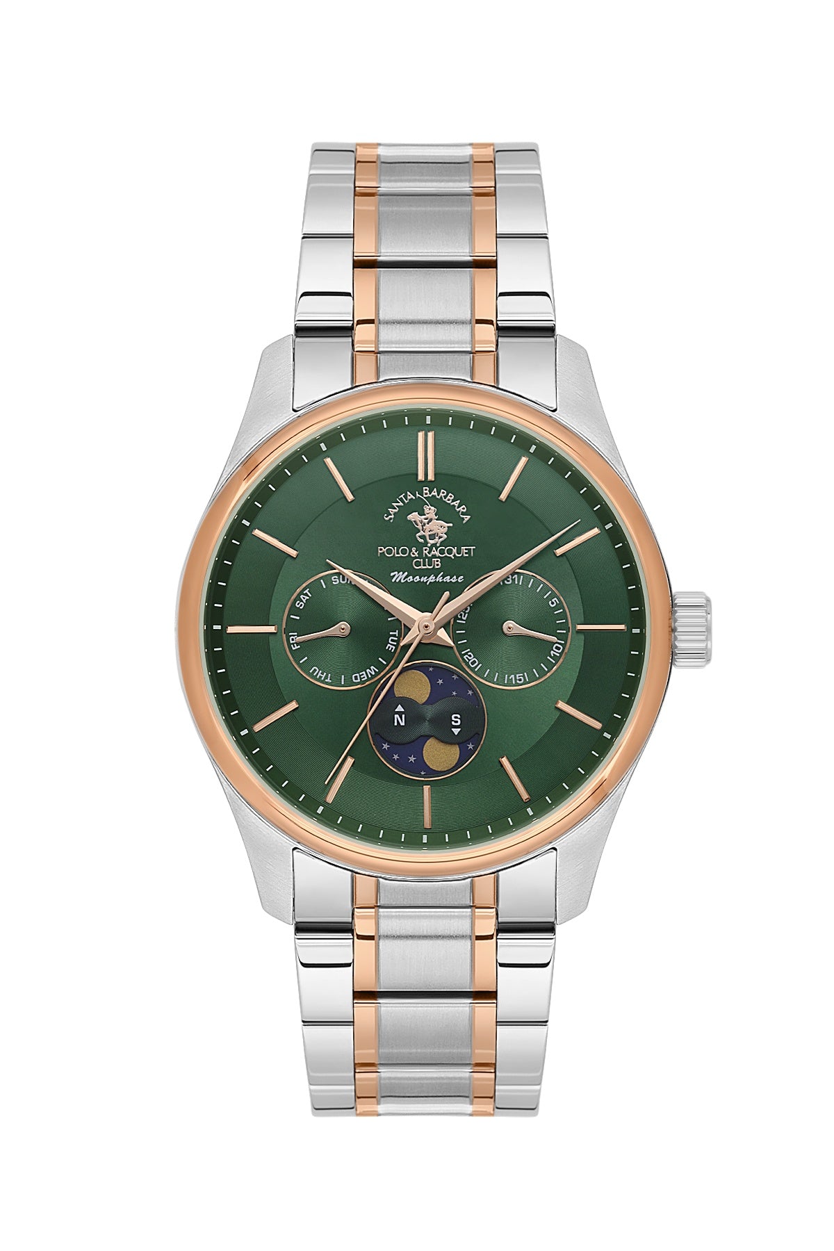 Santa Barbara Polo &amp; racquet Club Quartz  Green Dial Analog Watch For -  Gents SB.1.10711-6
