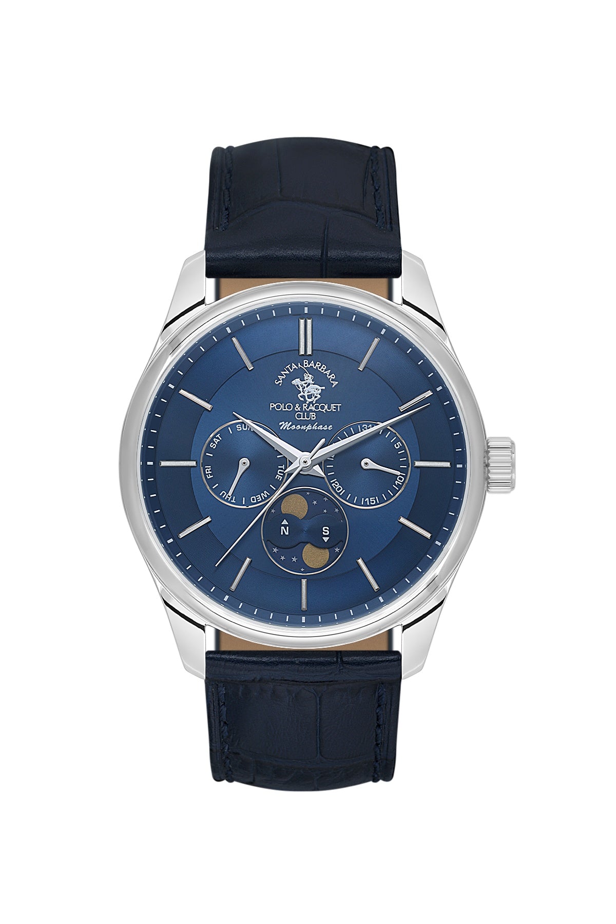 Santa Barbara Polo &amp; racquet Club Quartz  Blue Dial Analog Watch For -  Gents SB.1.10712-3