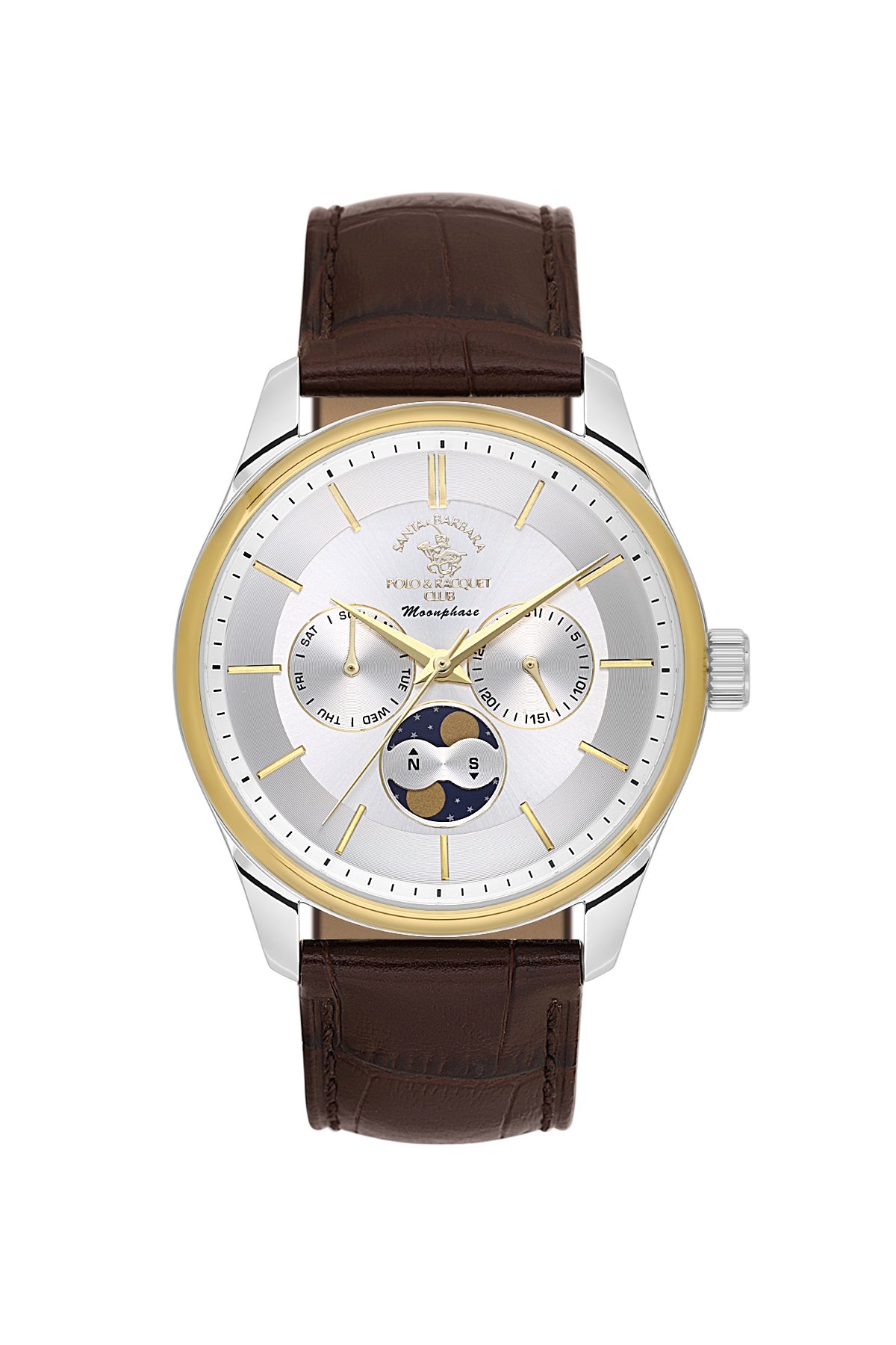Santa Barbara Polo &amp; racquet Club Quartz  Silver Dial Analog Watch For -  Gents SB.1.10712-4