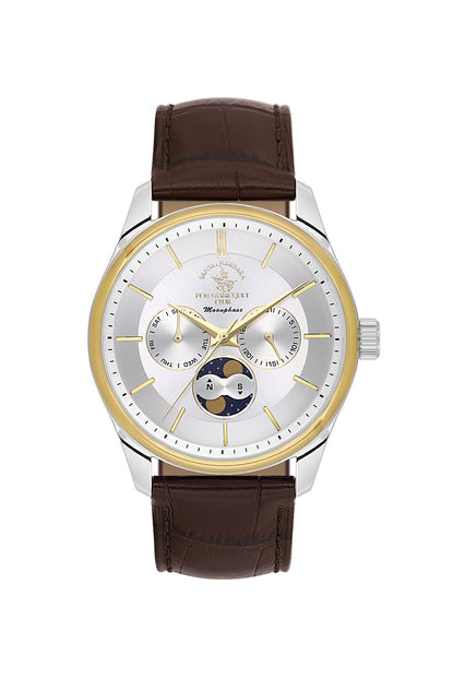 Santa Barbara Polo &amp; racquet Club Quartz  Silver Dial Analog Watch For -  Gents SB.1.10712-4