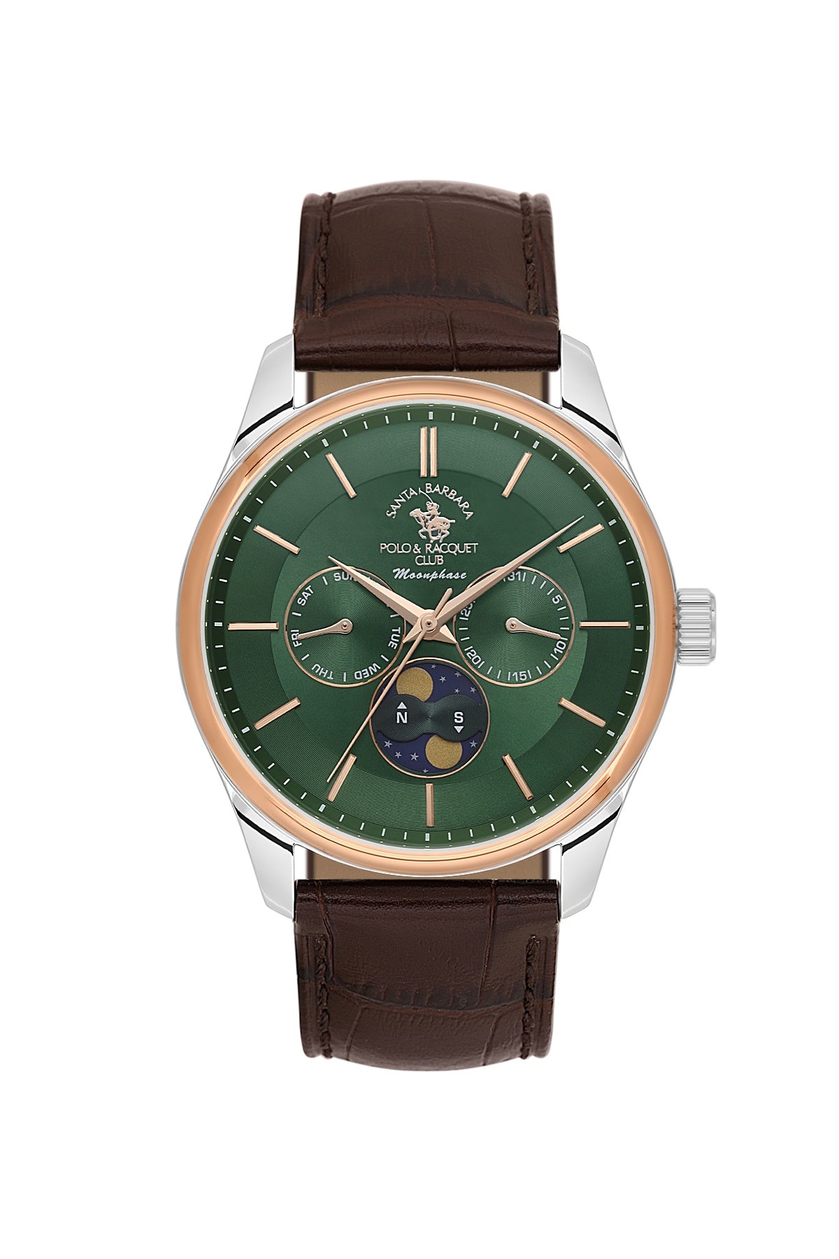 Santa Barbara Polo &amp; racquet Club Quartz  Green Dial Analog Watch For -  Gents SB.1.10712-5