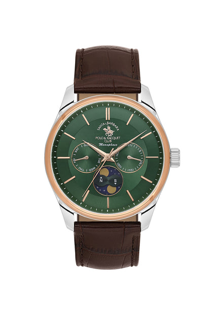 Santa Barbara Polo &amp; racquet Club Quartz  Green Dial Analog Watch For -  Gents SB.1.10712-5