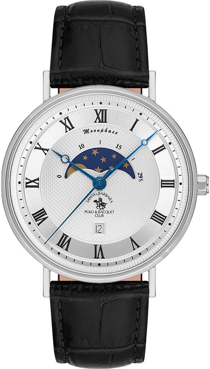 Santa Barbara Polo &amp; Racquet Club Quartz Silver Dial Analog Watch For -Gents SB.4.10014-1