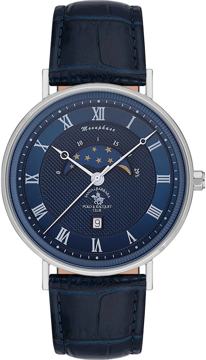 Santa Barbara Polo &amp; Racquet Club Quartz Blue Dial Analog Watch For -Gents SB.4.10014-3