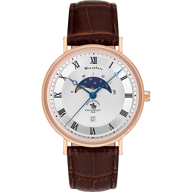 Santa Barbara Polo &amp; Racquet Club Quartz Silver  Men SB.4.10014-5