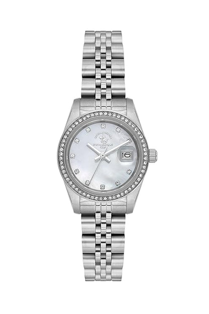 Santa Barbara Polo &amp; Racquet Club Quartz White Dial Analog Watch For - Ladies SB.4.10015-1