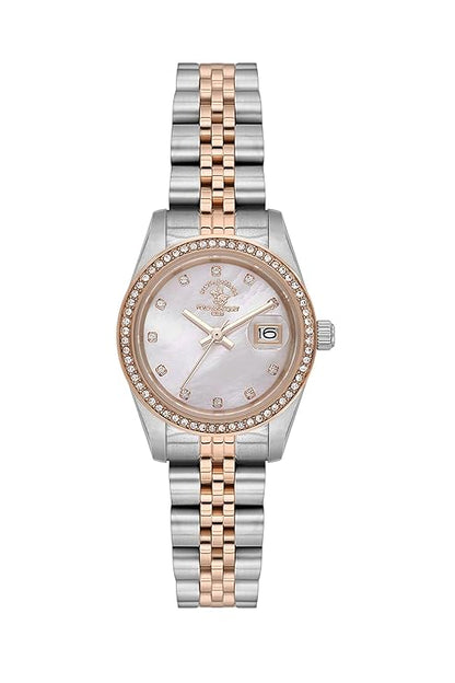Santa Barbara Polo &amp; Racquet Club Quartz White Dial Analog Watch For - Ladies SB.4.10015-6