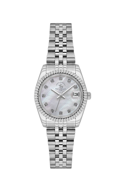 Santa Barbara  Quartz White Dial Analog Watch For - Ladies SB.4.10016-1
