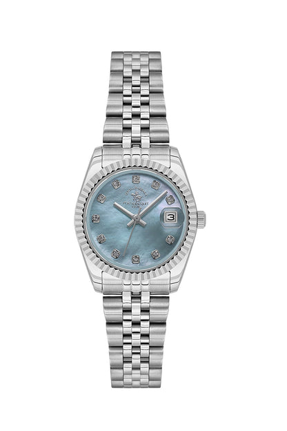 Santa Barbara  Quartz Blue Dial Analog Watch For - Ladies SB.4.10016-2