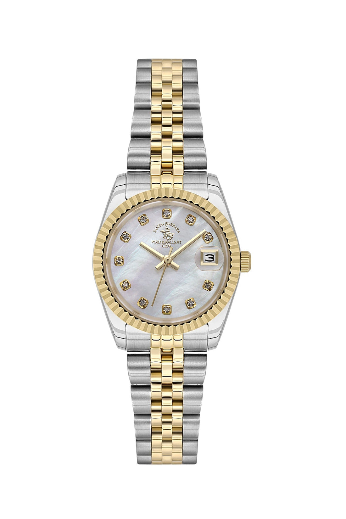 Santa Barbara  Quartz White Dial Analog Watch For - Ladies SB.4.10016-4