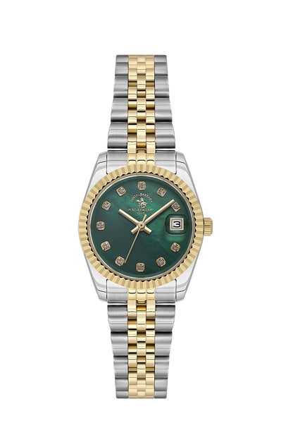 Santa Barbara  Quartz Green Dial Analog Watch For - Ladies SB.4.10016-5