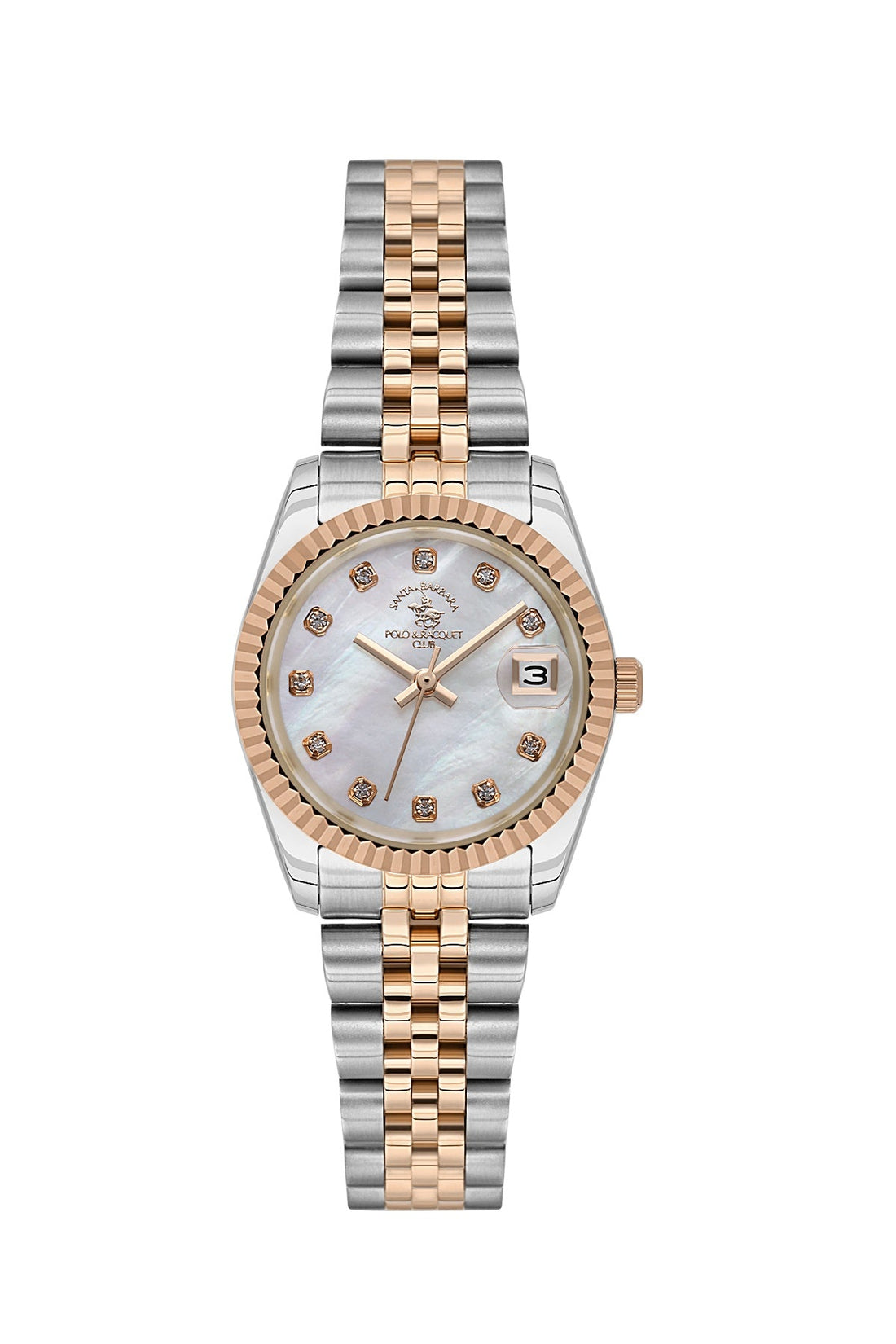 Santa Barbara  Quartz White Dial Analog Watch For - Ladies SB.4.10016-6