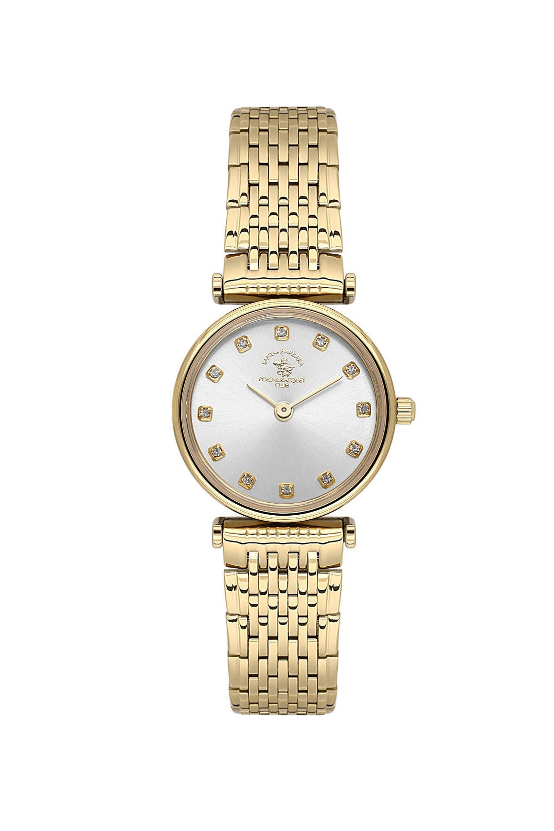 Santa Barbara  Quartz Silver Dial Analog Watch For - Ladies SB.4.10019-3