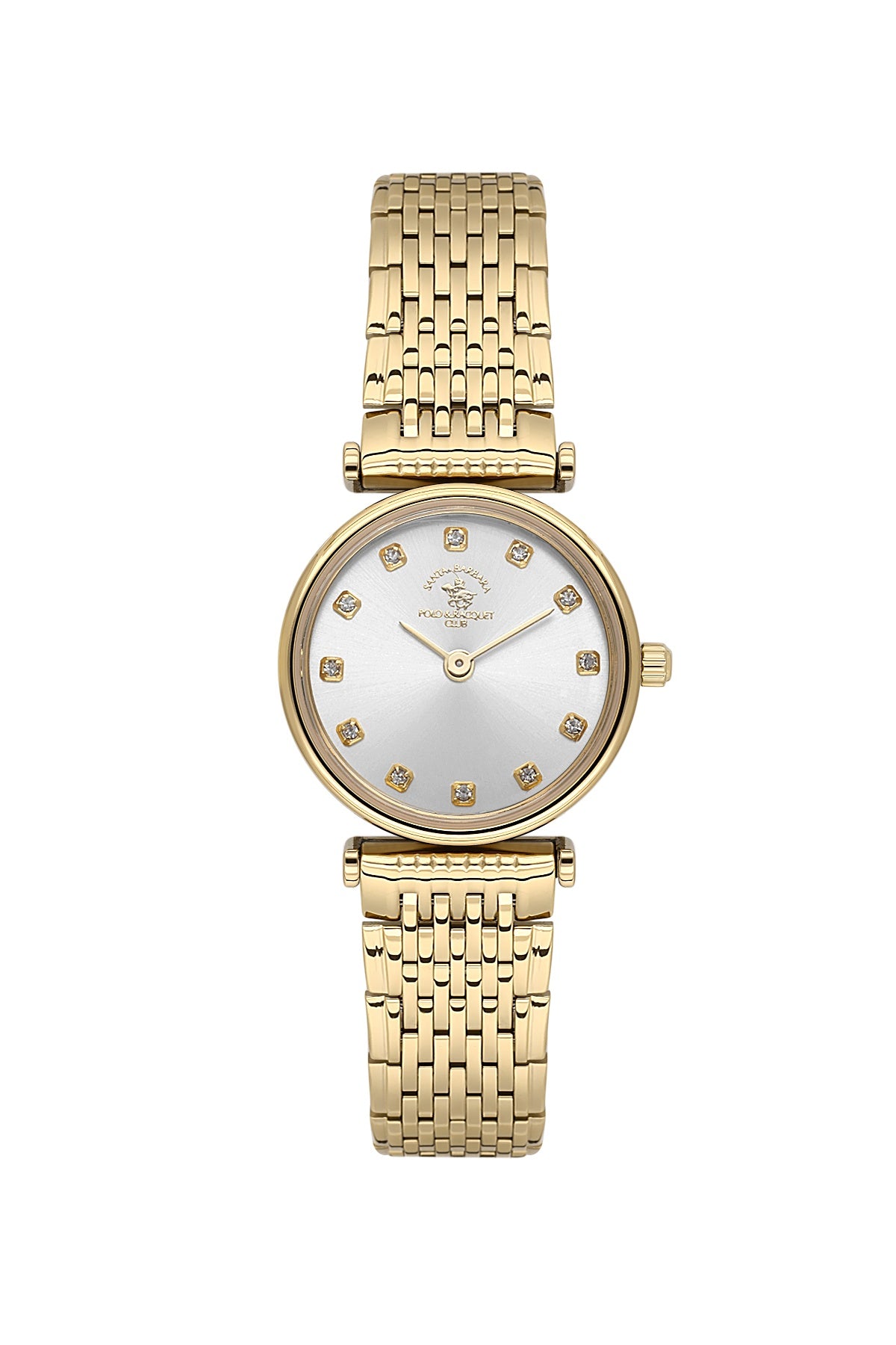 Santa Barbara  Quartz Silver Dial Analog Watch For - Ladies SB.4.10019-3