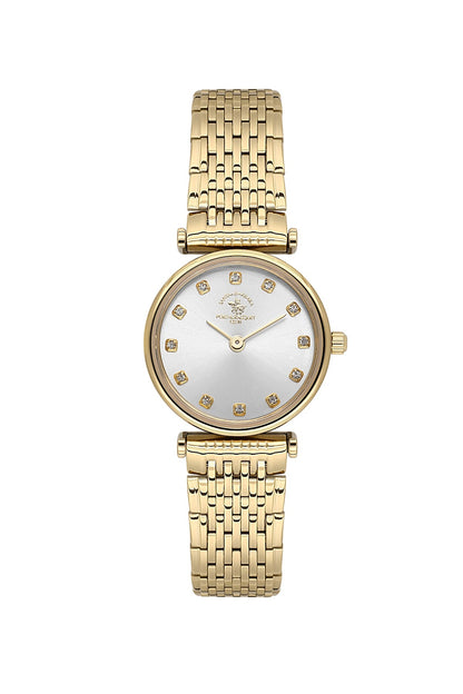 Santa Barbara  Quartz Silver Dial Analog Watch For - Ladies SB.4.10019-3