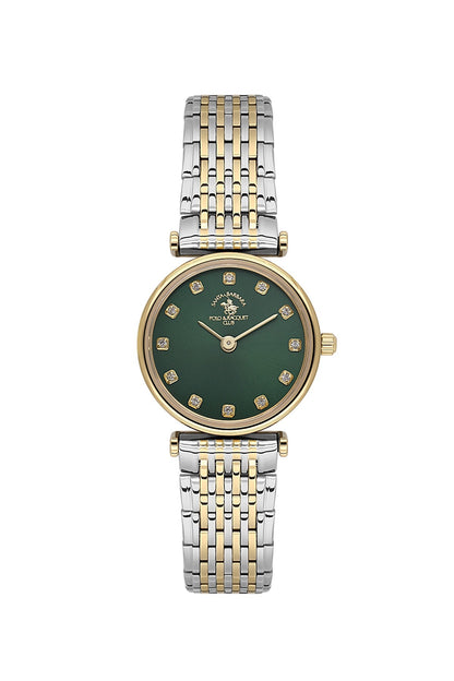 Santa Barbara  Quartz Green Dial Analog Watch For - Ladies SB.4.10019-5