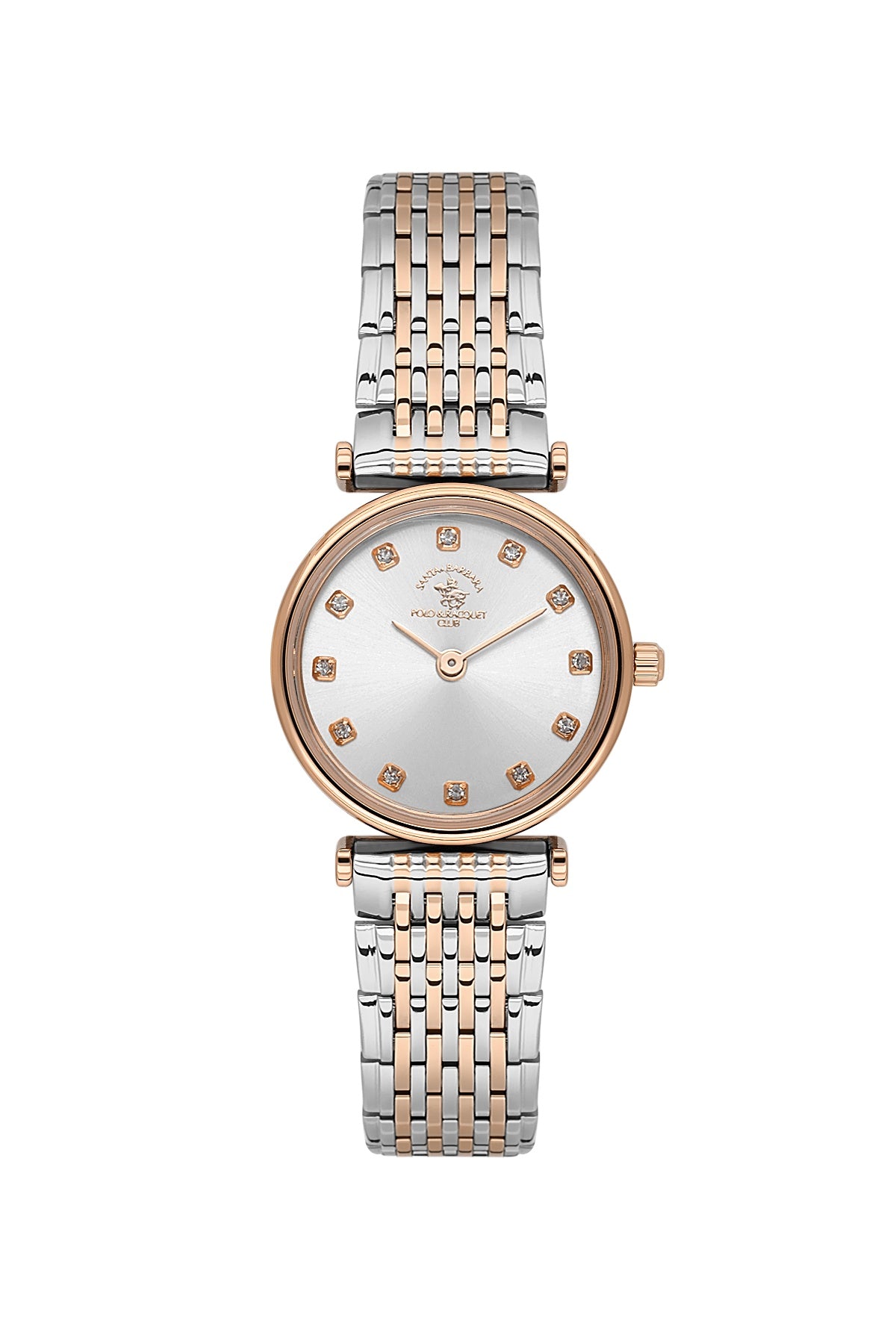 Santa Barbara  Quartz Silver Dial Analog Watch For - Ladies SB.4.10019-6