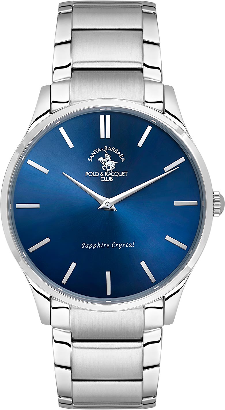 Santa Barbara Polo &amp; Racquet Club  Quartz Blue Dial Watch - For Gents SB.4.10020-3