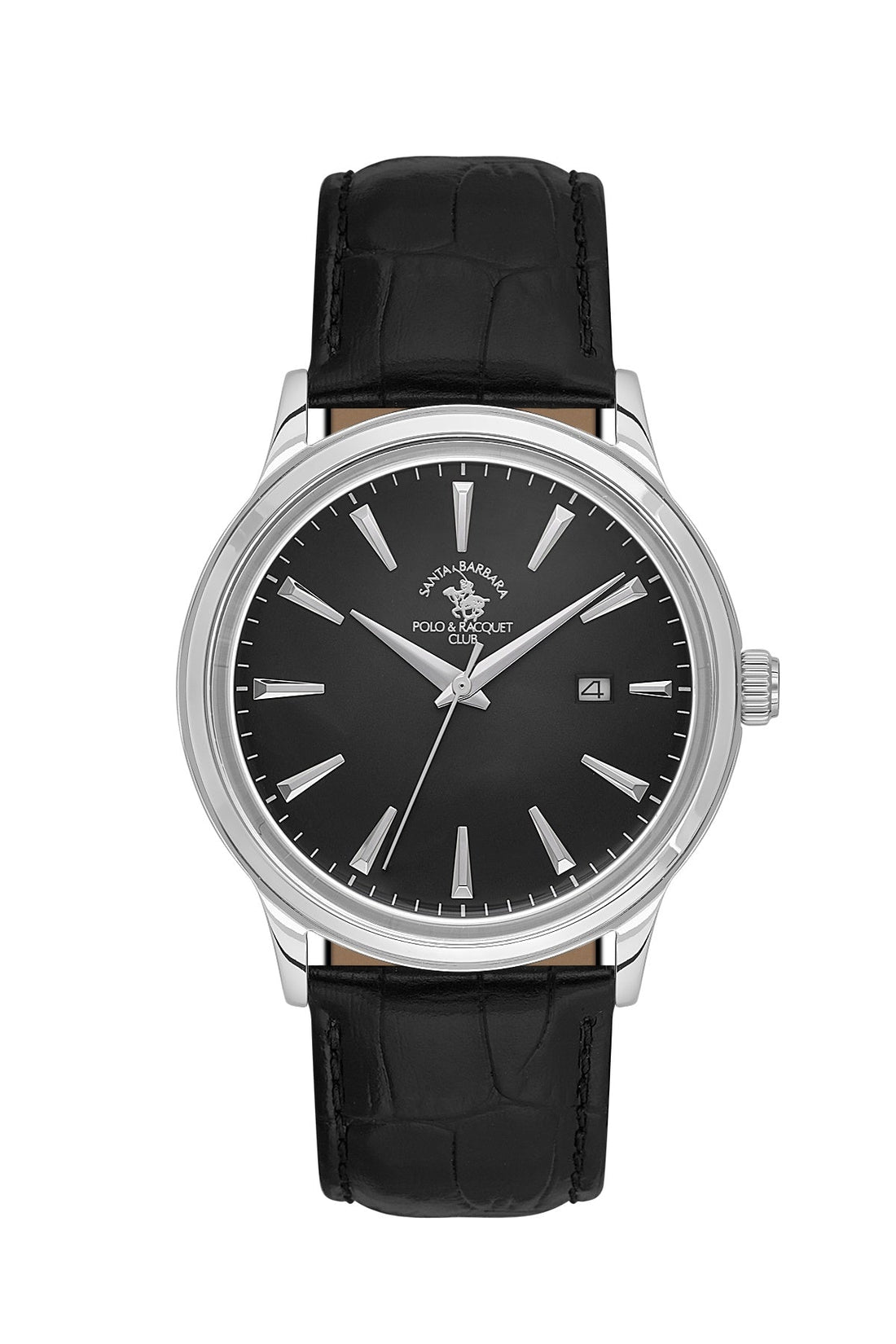 Santa Barbara  Quartz Black Dial Analog Watch For - Gents SB.4.10022-2