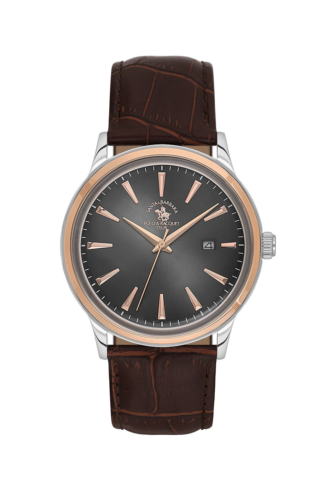 Santa Barbara  Quartz Black Dial Analog Watch For - Gents SB.4.10022-5