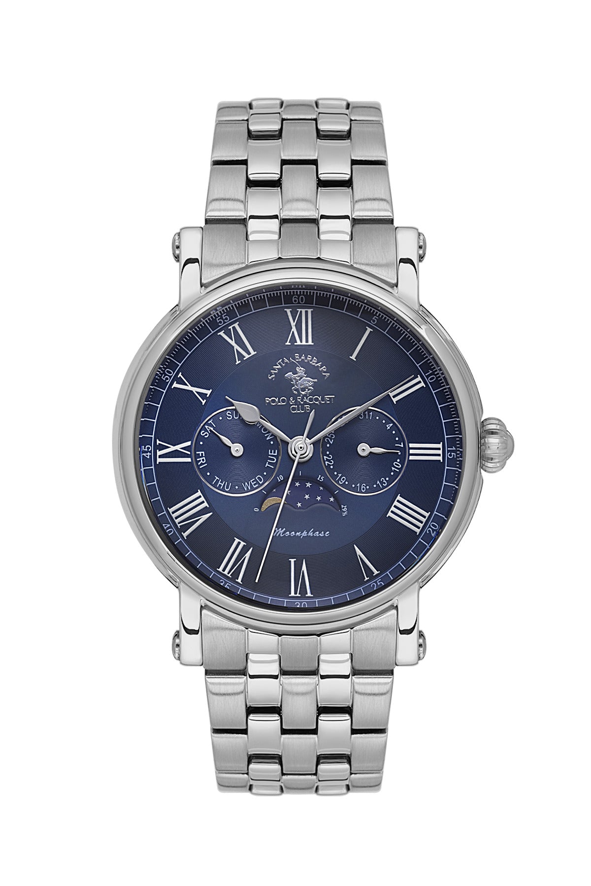 Santa Barbara Polo & Racquet Club  Quartz Blue Dial Watch For -  Gents SB.4.10032-3
