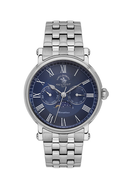 Santa Barbara Polo &amp; Racquet Club  Quartz Blue Dial Watch For -  Gents SB.4.10032-3
