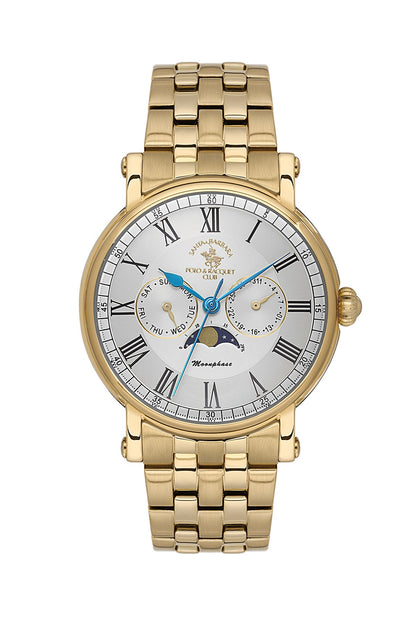Santa Barbara Polo &amp; Racquet Club  Quartz Silver Dial Watch For -  Gents SB.4.10032-4