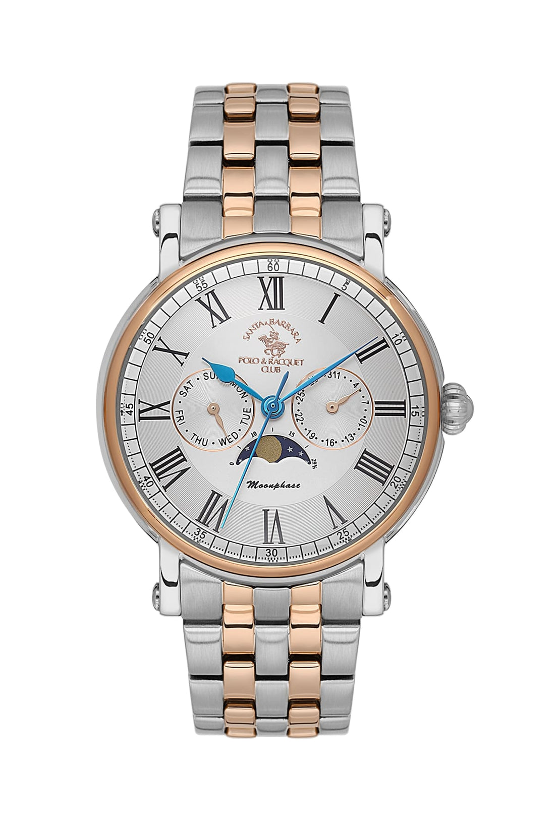 Santa Barbara Polo &amp; Racquet Club  Quartz Silver Dial Watch For -  Gents SB.4.10032-5