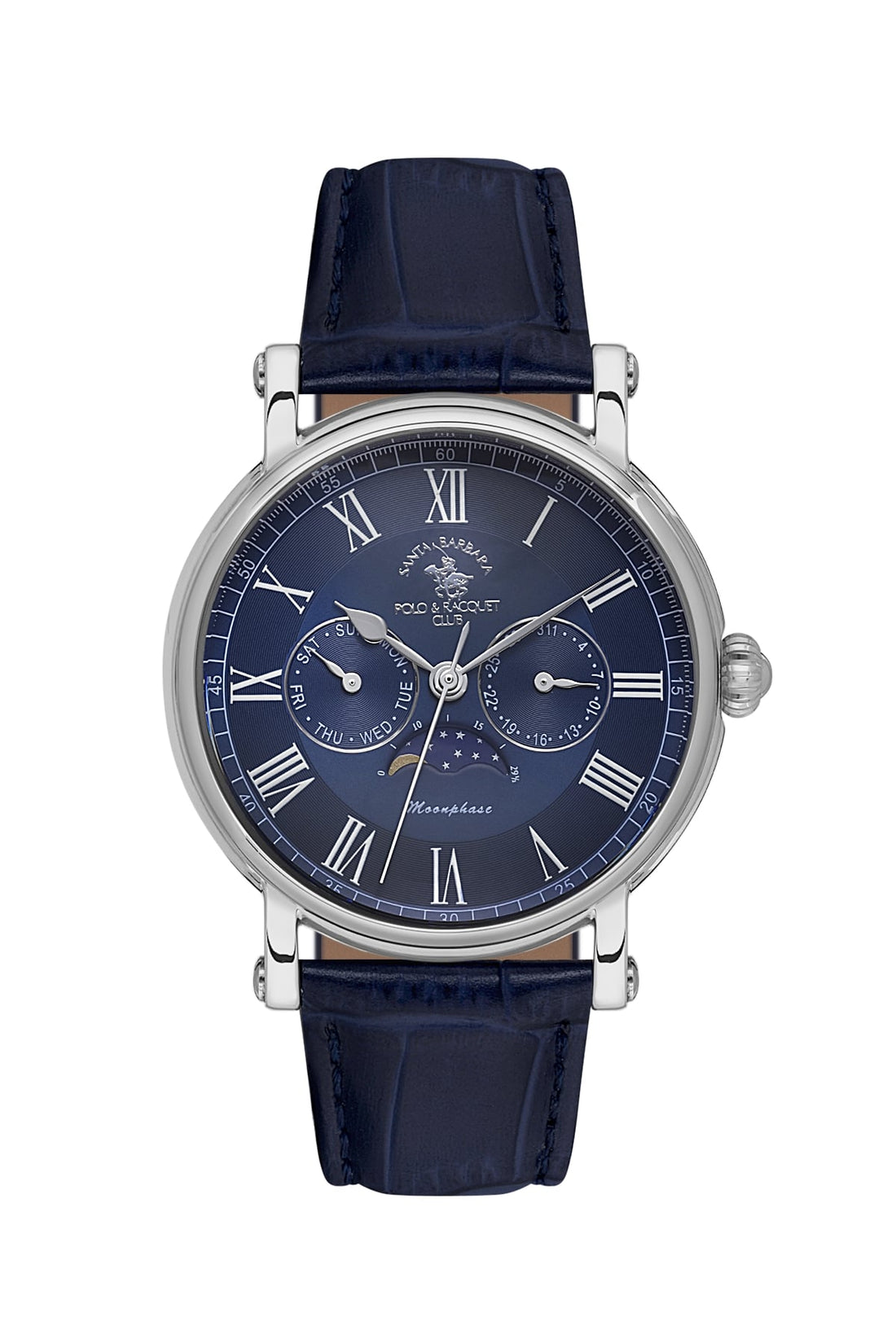 Santa Barbara Polo &amp; Racquet Club  Quartz Blue Dial Watch For -  Gents SB.4.10033-3