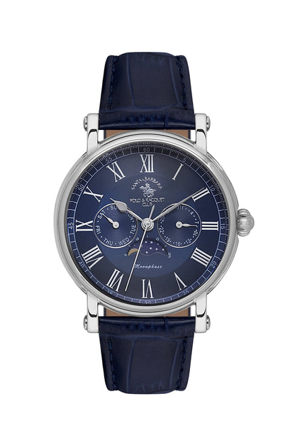 Santa Barbara Polo &amp; Racquet Club  Quartz Blue Dial Watch For -  Gents SB.4.10033-3