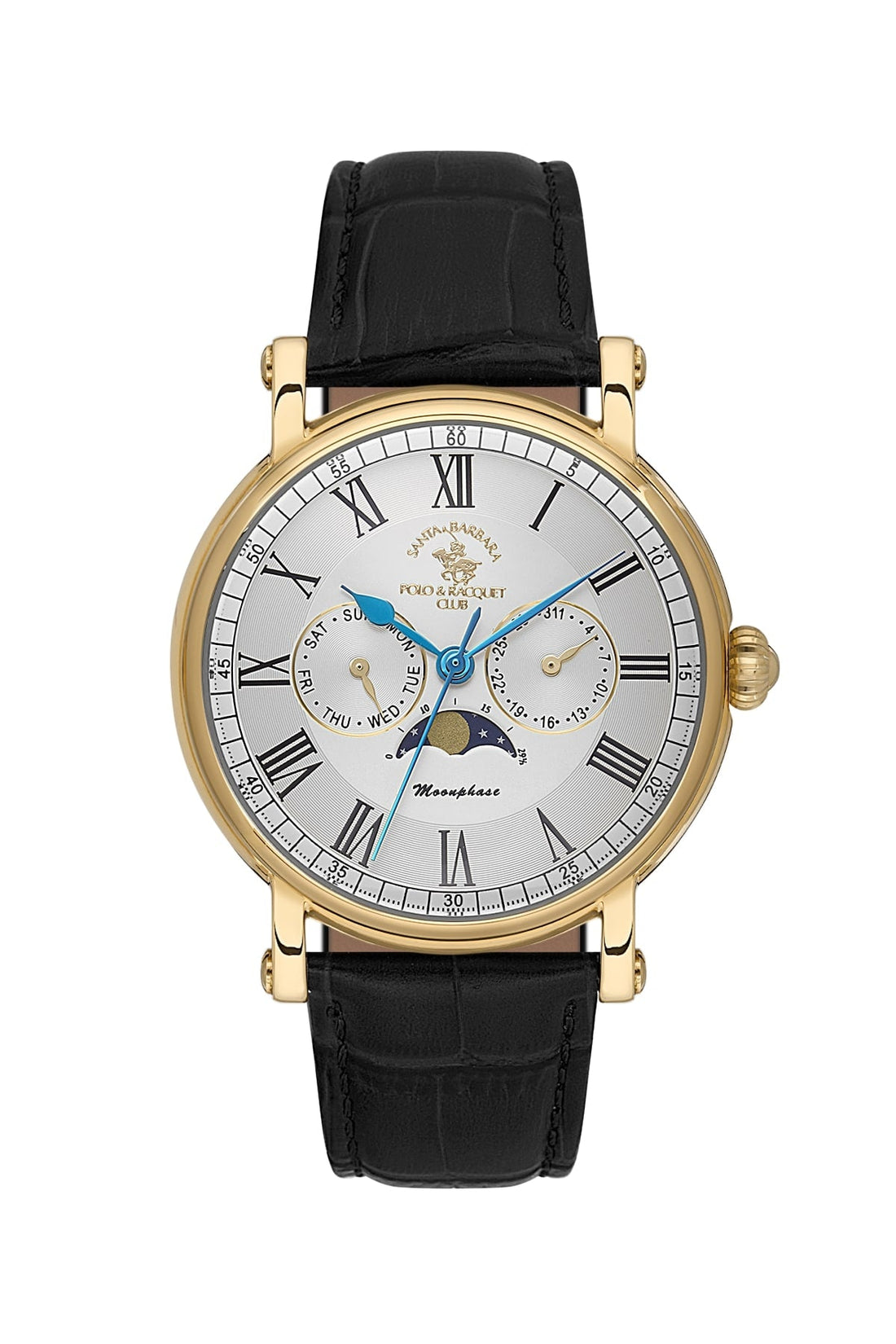 Santa Barbara Polo &amp; Racquet Club  Quartz Silver Dial Watch For -  Gents SB.4.10033-4