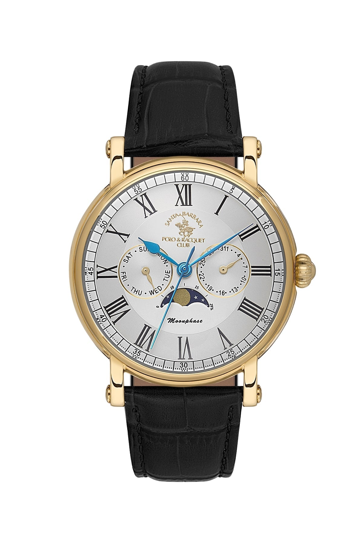 Santa Barbara Polo & Racquet Club  Quartz Silver Dial Watch For -  Gents SB.4.10033-4