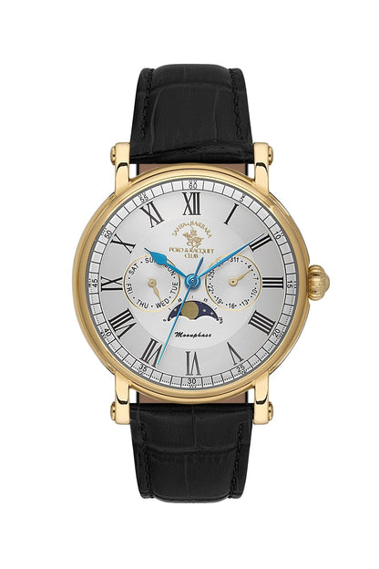 Santa Barbara Polo &amp; Racquet Club  Quartz Silver Dial Watch For -  Gents SB.4.10033-4