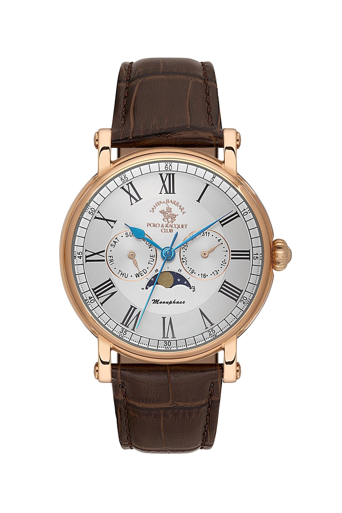 Santa Barbara Polo &amp; Racquet Club  Quartz Silver Dial Watch For -  Gents SB.4.10033-5