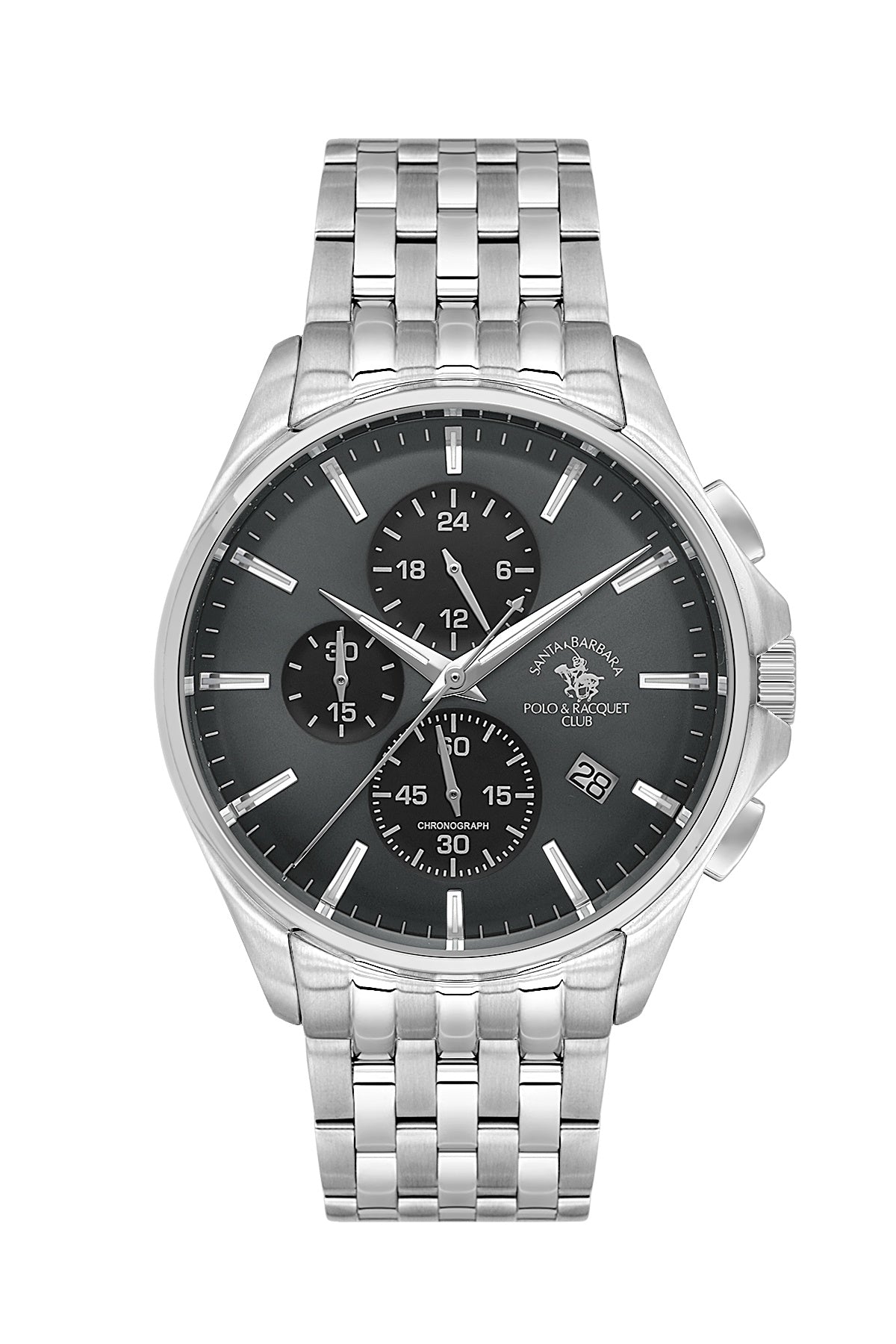 Santa Barbara Polo &amp; Racquet Club Quartz Black Dial Analog Watch For - Gents SB.4.10041-2