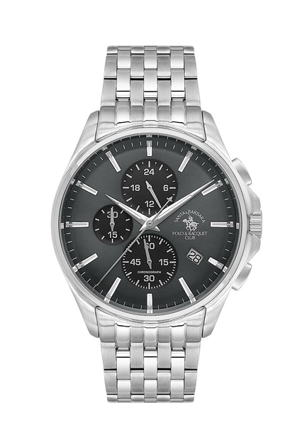 Santa Barbara Polo &amp; Racquet Club Quartz Black Dial Analog Watch For - Gents SB.4.10041-2
