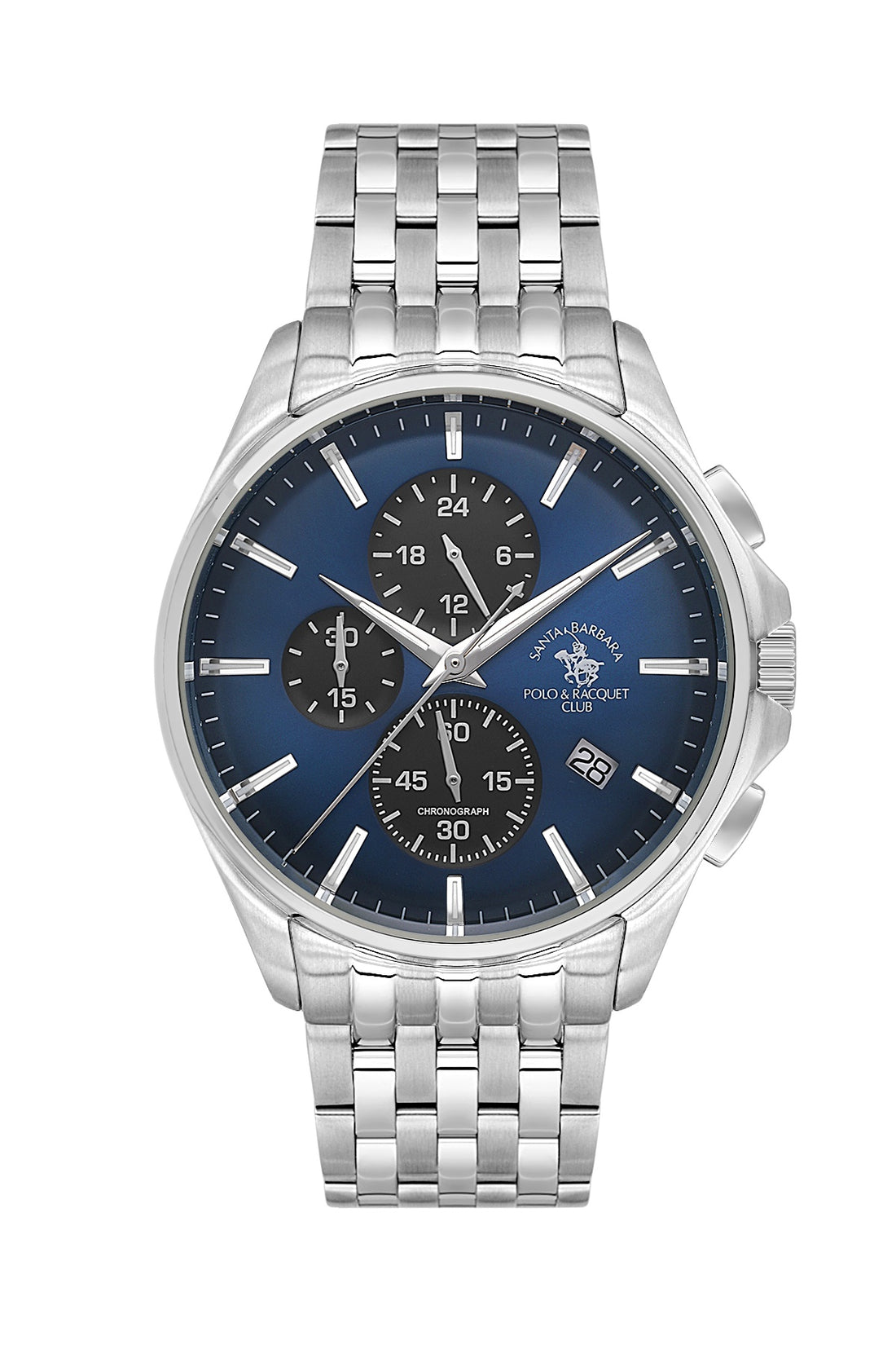Santa Barbara Polo &amp; Racquet Club Quartz Blue Dial Analog Watch For - Gents SB.4.10041-3
